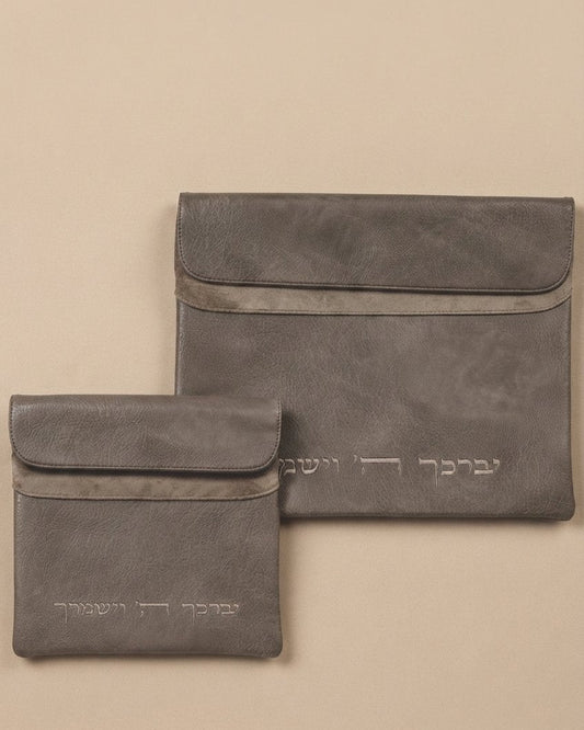 סט טלית תפילין מהודר גוון אפור