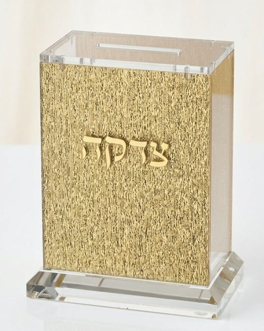 קופת צדקה אקריליק נצנצים